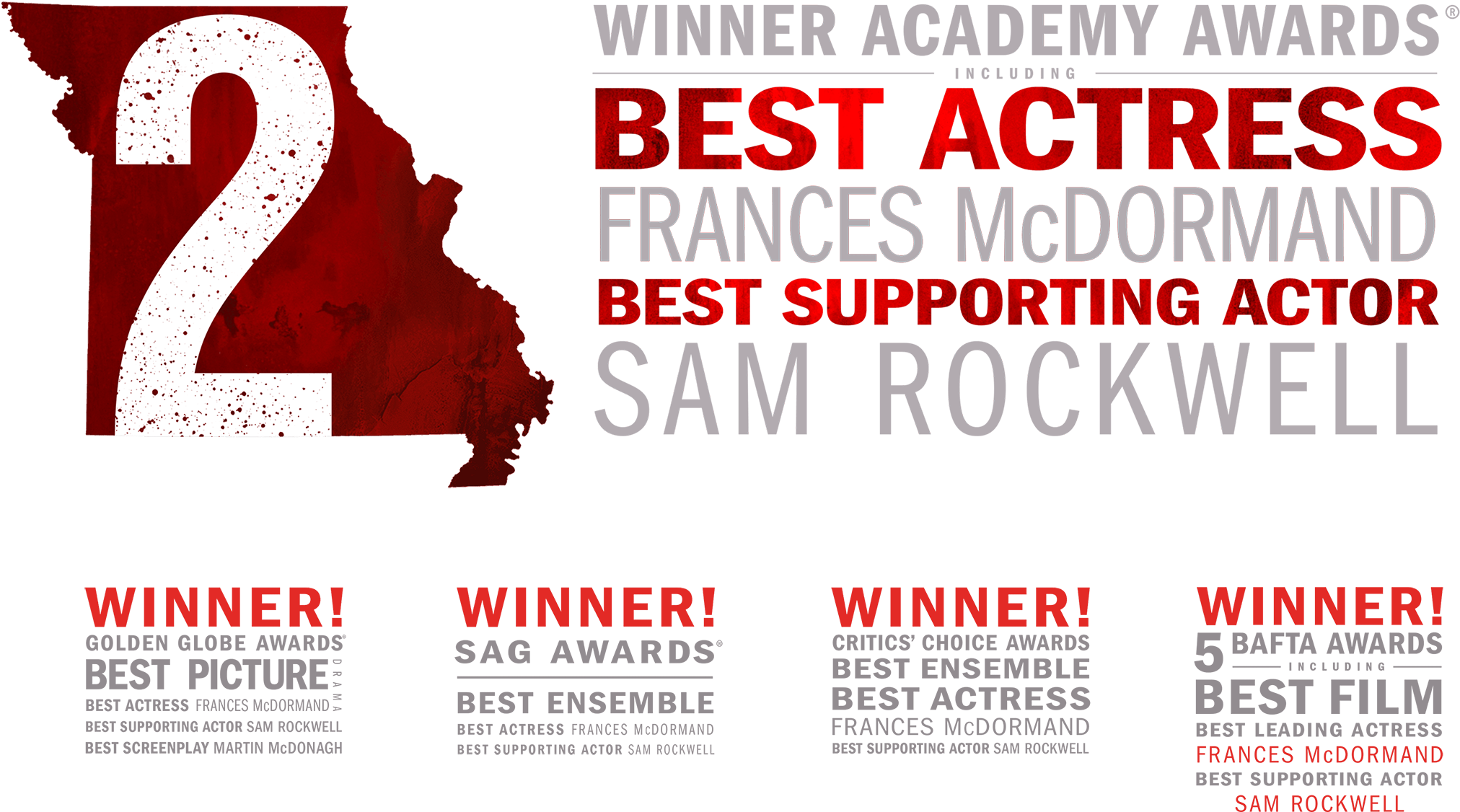 Three Billboards Outside Ebbing Missouri Logo (2025x1157), Png Download