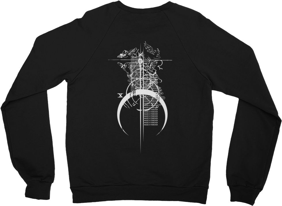 Made X Forever Wheel Of Fortune V1 Risk On - American Apparel 5454w Unisex California Fleece Raglan (1000x1000), Png Download