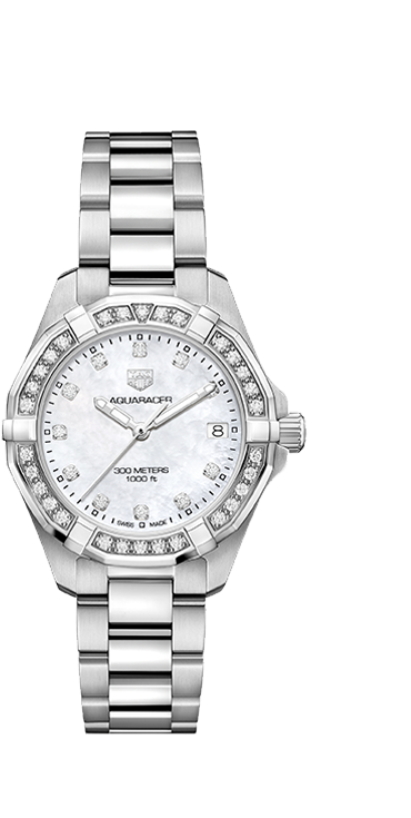Tag Heuer Aquaracer Quartz - Tag Heuer Womens Watches (477x772), Png Download