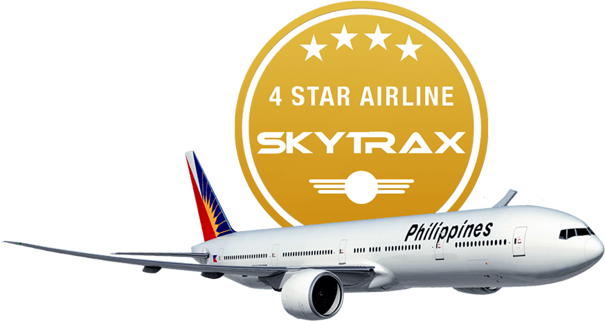 Makings Of A 4-star Airline - Philippine Airlines 4 Star Skytrax (1200x470), Png Download