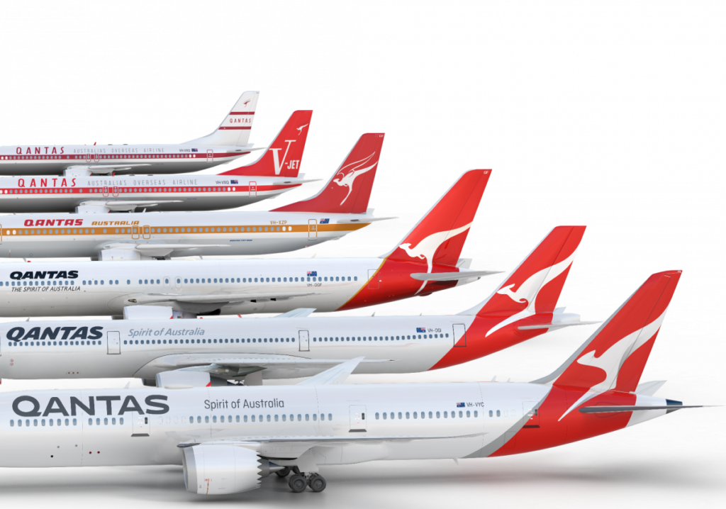 Airline Logo Design - Qantas New Logo (1024x718), Png Download