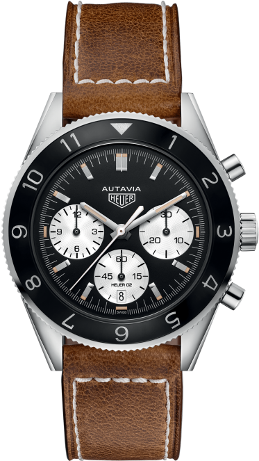 Tag Heuer Heritage Calibre Heuer 02 Automatic - Tag Heuer Autavia Heritage Calibre Heuer 02 42mm Cbe2110.fc8226 (576x662), Png Download