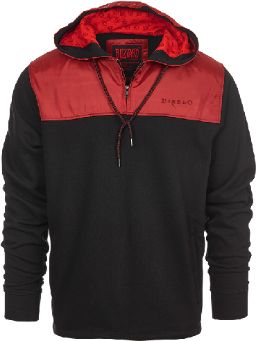 Diablo Half-zip Hooded Pullover - Diablo Half Zip Hooded Pullover (525x525), Png Download