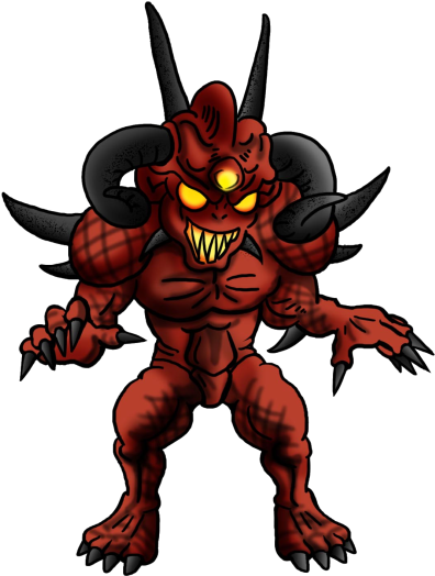 Click The Image To Open In Full Size - Chibi Diablo (400x530), Png Download