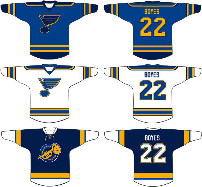 St Louis Blues Jersey Redesign (779x730), Png Download
