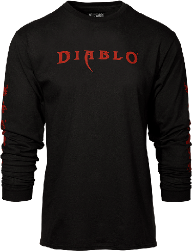 Diablo Class Icon Long Sleeve Shirt - Mantel Mit Fell Herren (525x525), Png Download