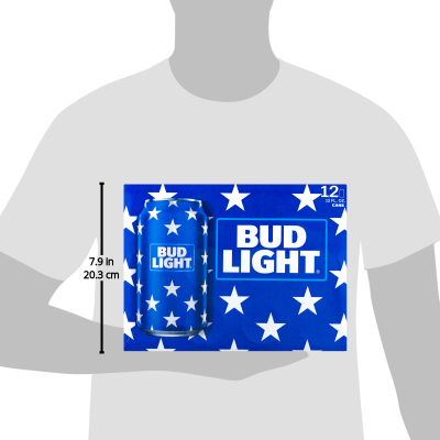 Bud Light Beer 4-16 Fl. Oz. Aluminum Bottles (400x400), Png Download
