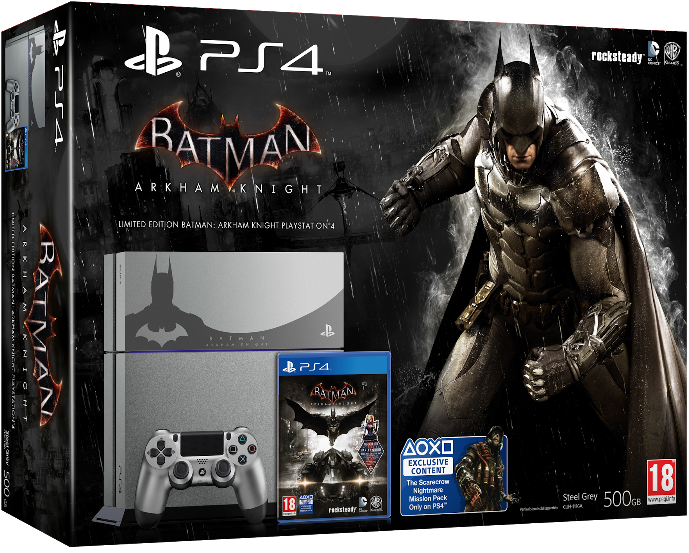 Limited Edition Batman - Playstation Batman Arkham Knight (1600x1266), Png Download
