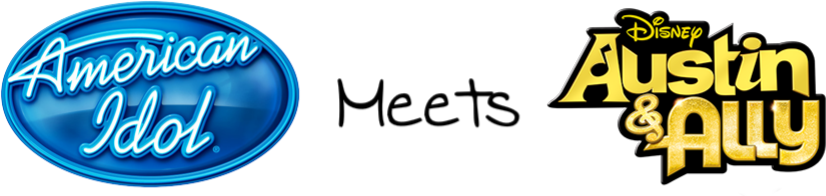 Austin & Ally Meets American Idol Official Logo - American Idol (826x196), Png Download