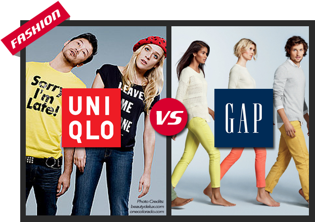 Uniqlo Vs - Gap - Uniqlo Gap (661x479), Png Download