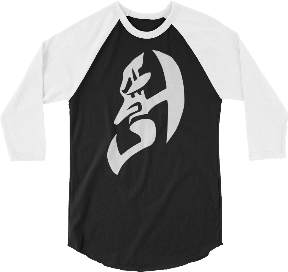 Jeff Hardy "immune To Fear Logo" 3/4 Sleeve Raglan - Negative Space T Shirt (1000x1000), Png Download