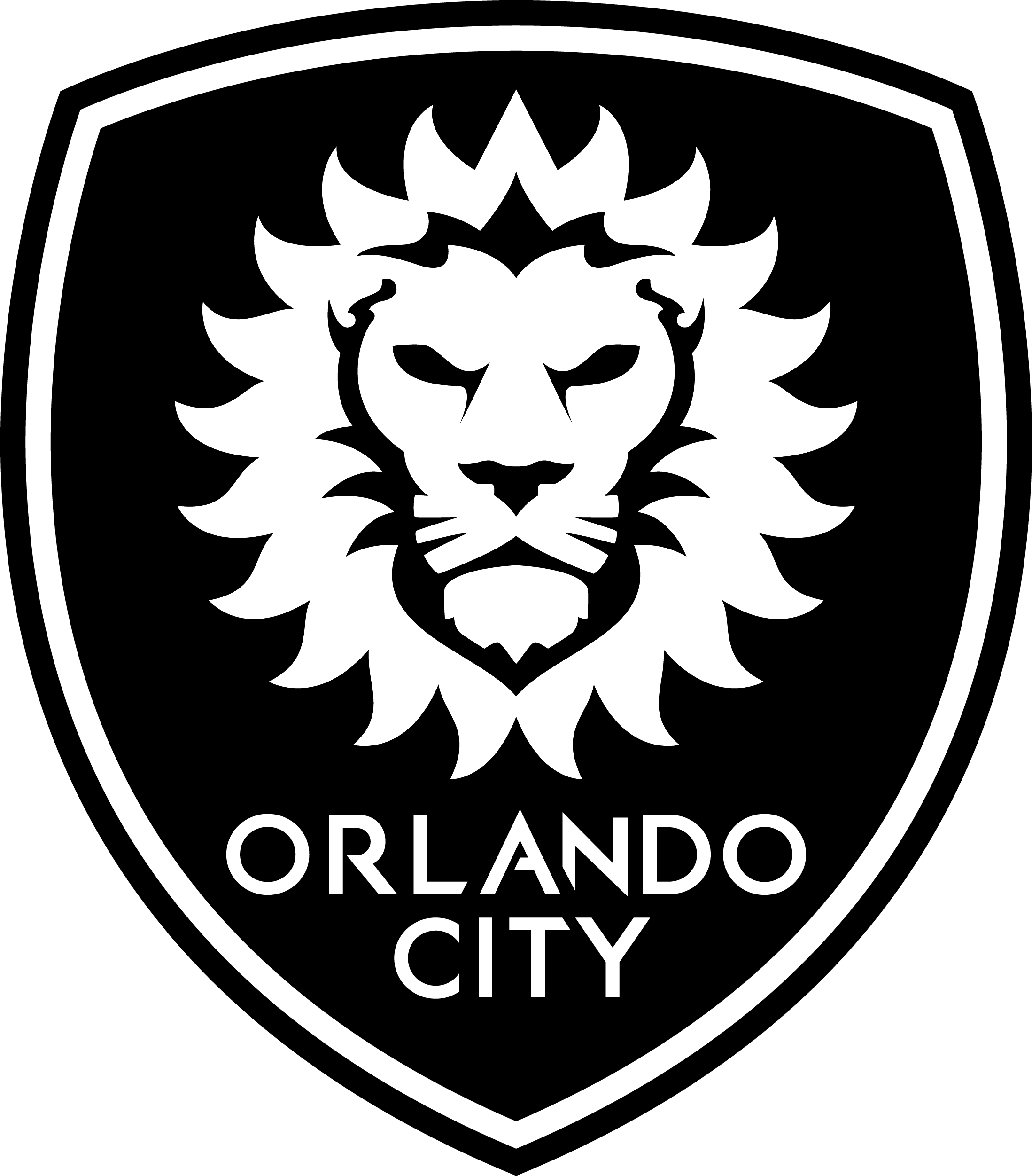 Orlando City Sc Logo Black And White - Logos Orlando City (2400x2800), Png Download