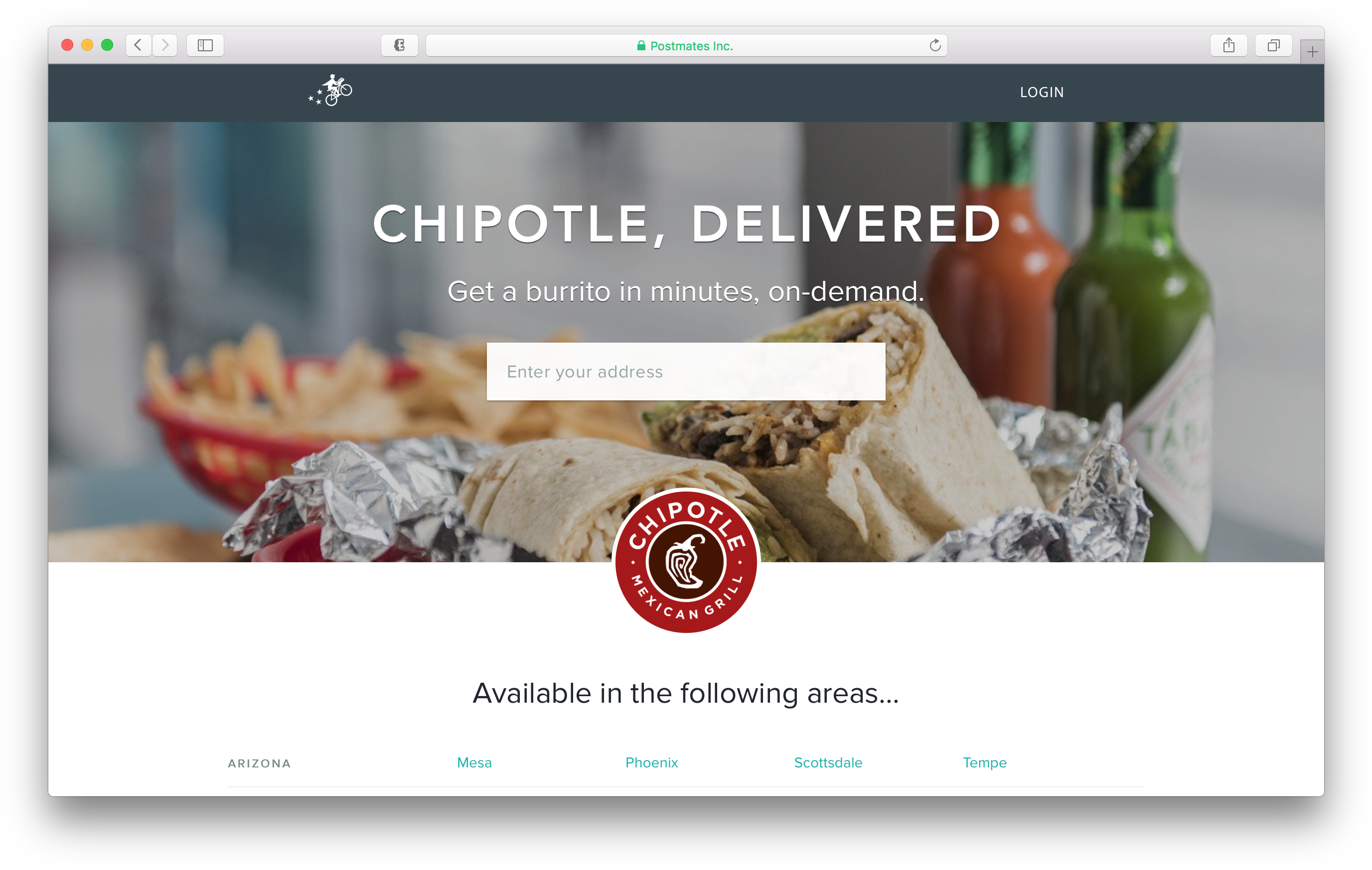 Chipotle Postmates On Demand Blank - Postmates (2784x1778), Png Download
