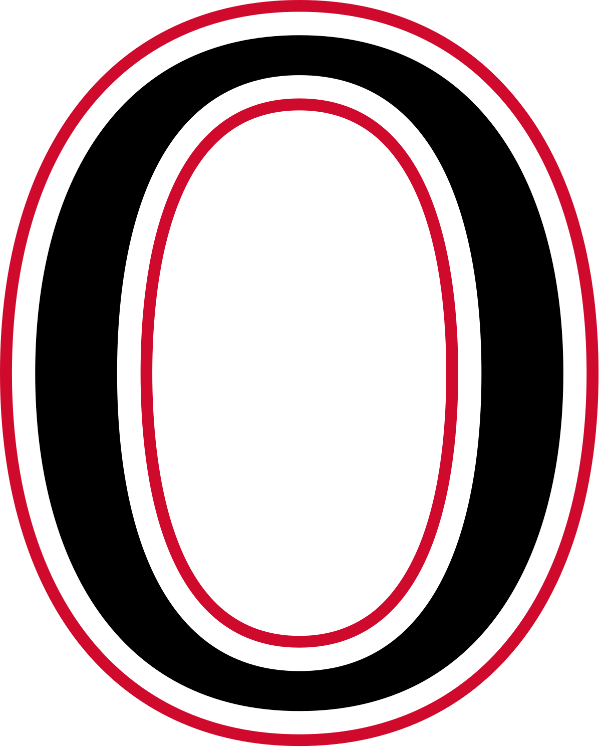 Ottawa Senators O Logo (1200x1493), Png Download