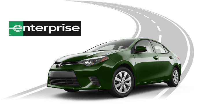 Enterprise Rent A Car - Toyota Enterprise Car Rental (702x393), Png Download