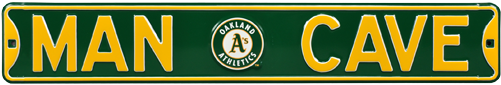Oakland A's “man Cave” Authentic Street Sign - Washington Redskins Man Cave Street Sign (500x500), Png Download