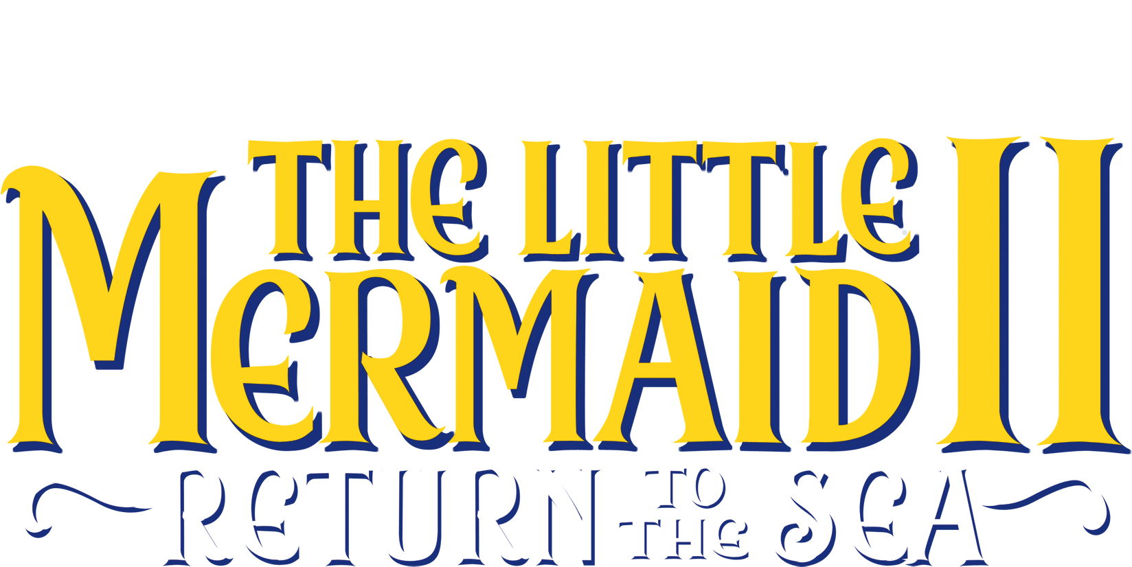 The Little Mermaid Ii - Little Mermaid Ii Return To The Sea Logo (2048x1024), Png Download