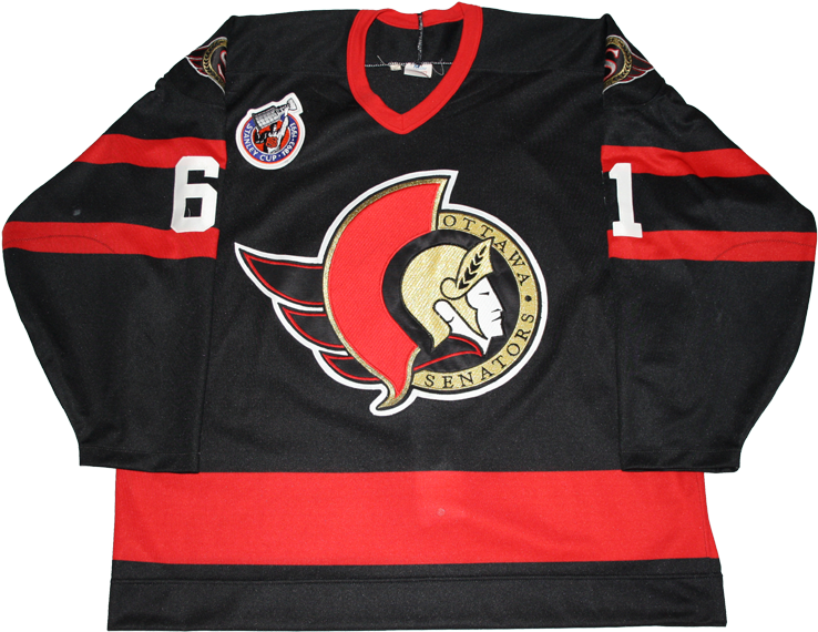 The Game Against Hartford Was The First Game Ever Played - Ottawa Senators First Jersey (750x575), Png Download