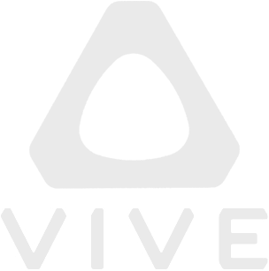 Supported By - Htc Vive Logo Png White (500x333), Png Download