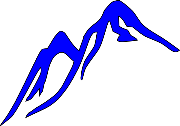 Blue Mountain Clip Art At Clker - Blue Mountain Clip Art (600x419), Png Download