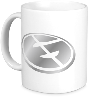 Кружка Evil Geniuses Logo Цвет Белый - Надпись Грусть (380x440), Png Download