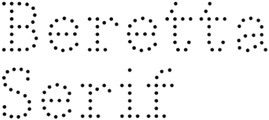 Beretta Serif - Font (855x304), Png Download