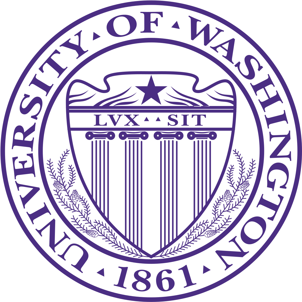 Free Download University Of Washington Crest Clipart - University Of Washington Logo (1200x1200), Png Download