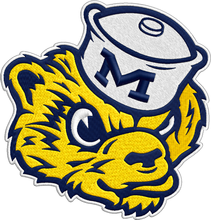 Sports Logo Clipart At Getdrawings - Michigan Wolverines Vintage Logo (712x742), Png Download