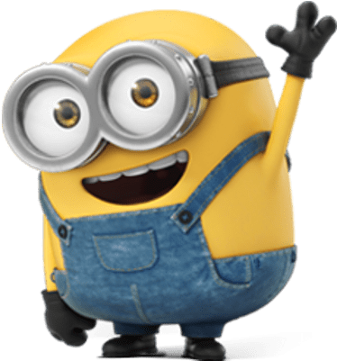 Minion Waving - Nephew Minions Birthday Card (400x400), Png Download