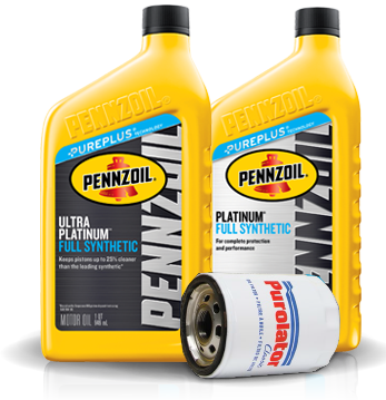 Pennzoil Platinum® And Pennzoil Ultra™ Platinum Full - Pennzoil 10w30 Full Synthetic Platinum (347x359), Png Download