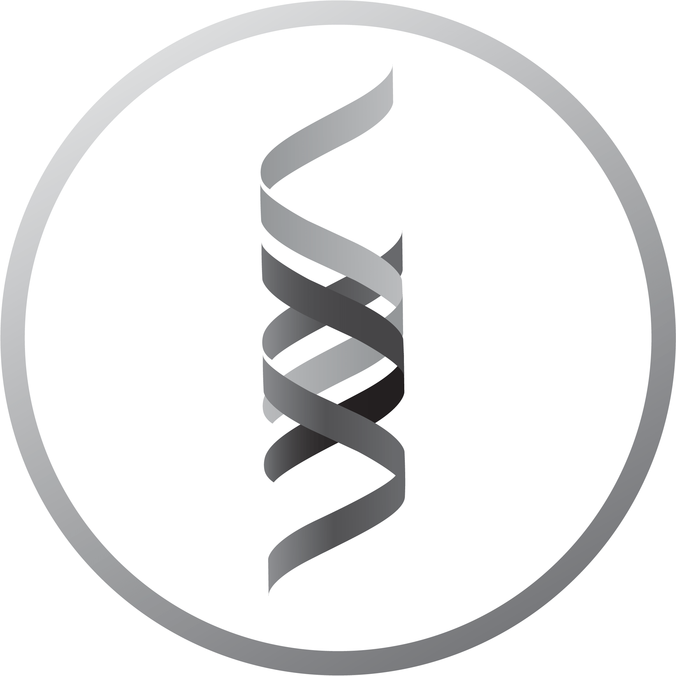 Sds Ribbon Logo Greyscale Grey White Circle Bg - Emblem (2500x2501), Png Download