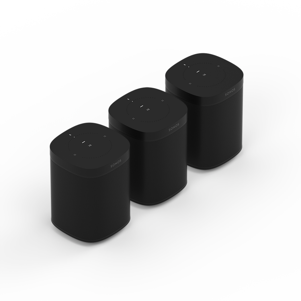 Sonos Three-room Set With Sonos One - Sonos One (1050x1050), Png Download