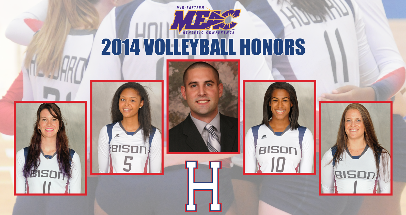 2014 Meac Vb Awards - Mid-eastern Athletic Conference (1598x848), Png Download