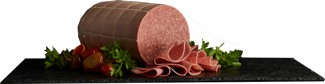 Authentically Crafted - Genoa Salami (1104x280), Png Download