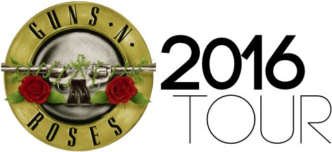 2016tour - Gun And Roses Logo (500x250), Png Download