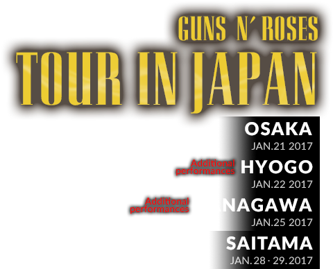 Kyocera Dome Osaka In Osaka-japan Sat - Guns N Roses Osaka Japan 2017 (487x392), Png Download