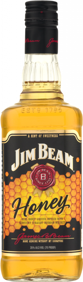 Jim Beam Honey 750ml - Jim Beam Honey (500x1000), Png Download