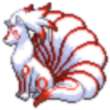 Okami Ninetales - Project Pokemon Alolan Vulpix (420x420), Png Download
