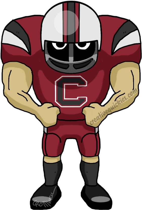 Columbia South Carolina Gamecocks - Green Bay Packers Cartoon (752x940), Png Download