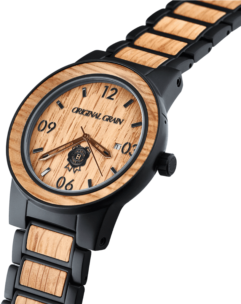 Jim Beam Black Barrel Auto 47mm - Original Grain Jim Beam Watch (1024x1024), Png Download