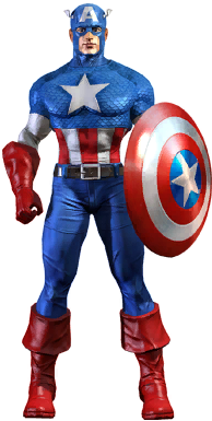 Captain America - Marvel Heroes Captain America (300x420), Png Download