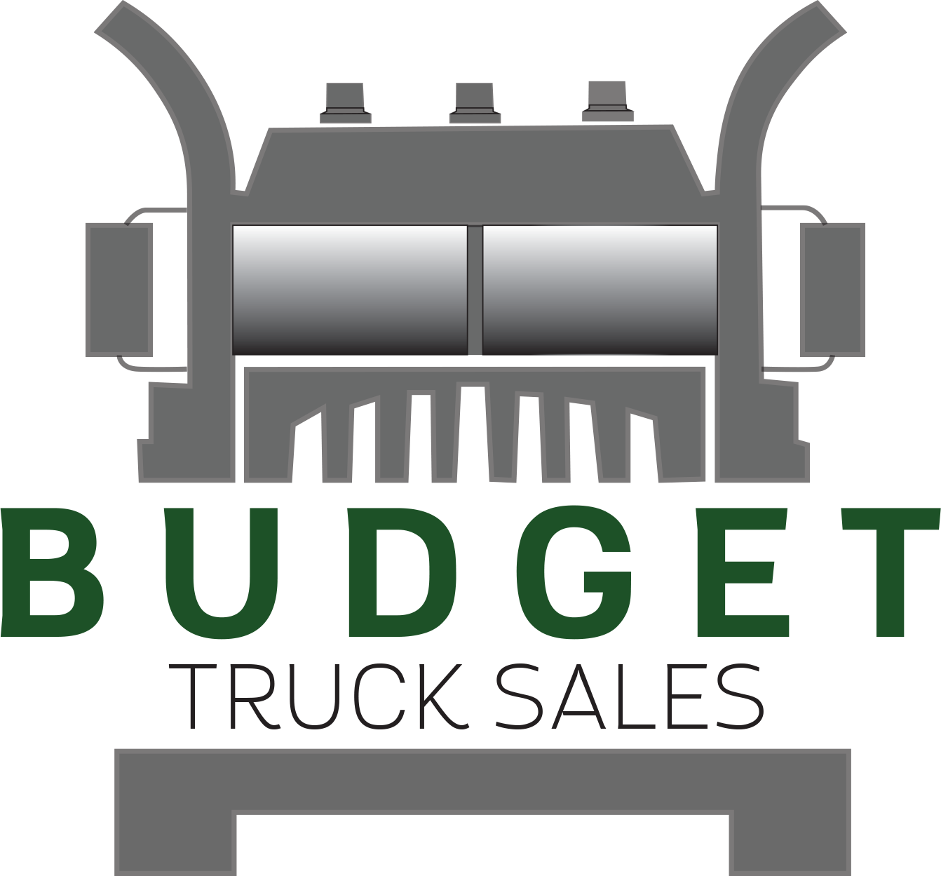 Budget Truck Sales Logo - Truck Logo (1342x1249), Png Download