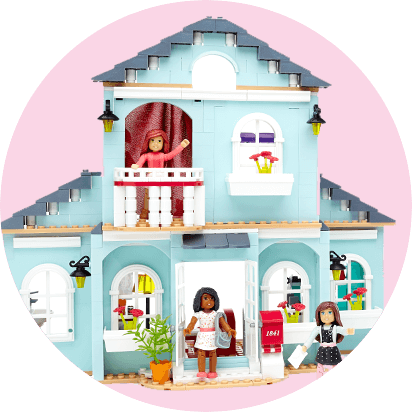 American Girl Toys & Crafts - Mega Bloks American Girl - Grace's 2-in-1 Buildable (412x412), Png Download