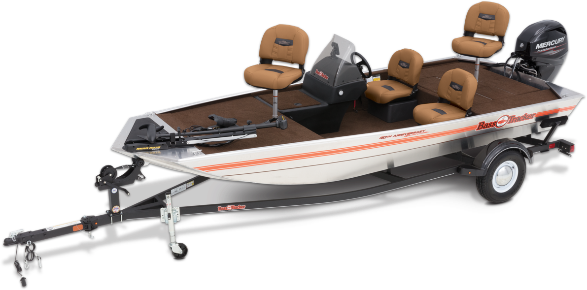 Bass Tracker With Trailer - Bass Tracker 40th Anniversary (1191x589), Png Download