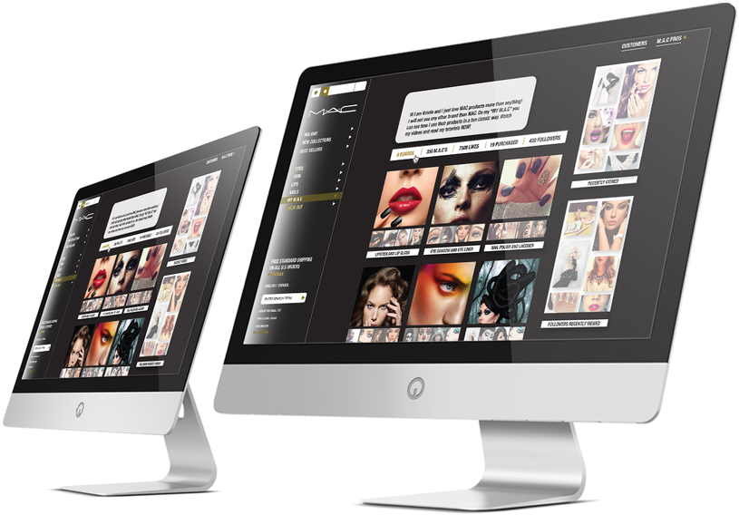 This Conceptual Website Is A Way For Mac Cosmetics - Online Advertising (1100x613), Png Download
