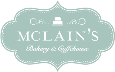 Mclain's Bakery Logo Bakery Pastry Coffeeshop Coffeehouse - Blue Bakery Logos Png (400x300), Png Download