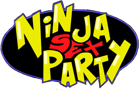 Ninja Brian Logo 3 By Jessica - Ninja Sex Party Logo (617x337), Png Download