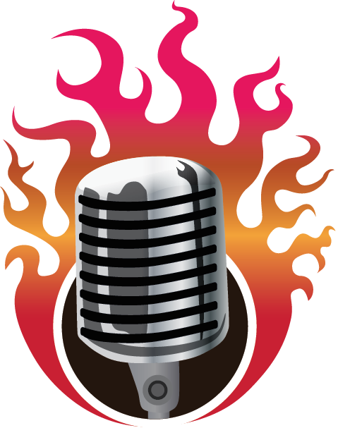 Fireside Storytelling - Logo Mic Png (479x607), Png Download