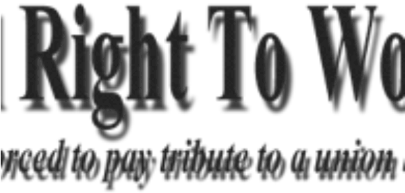 Unions Busy Subverting Right To Work - Calligraphy (580x326), Png Download