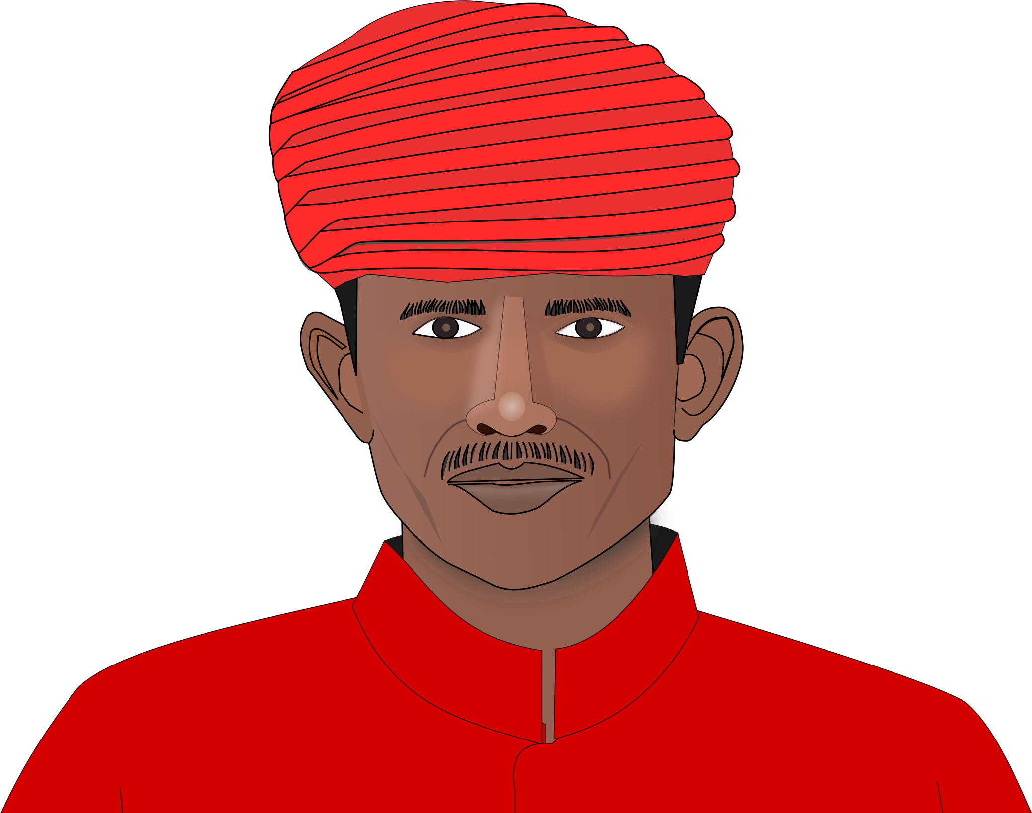 Man Clipart Indian - Clip Art Indian Man (2400x1800), Png Download